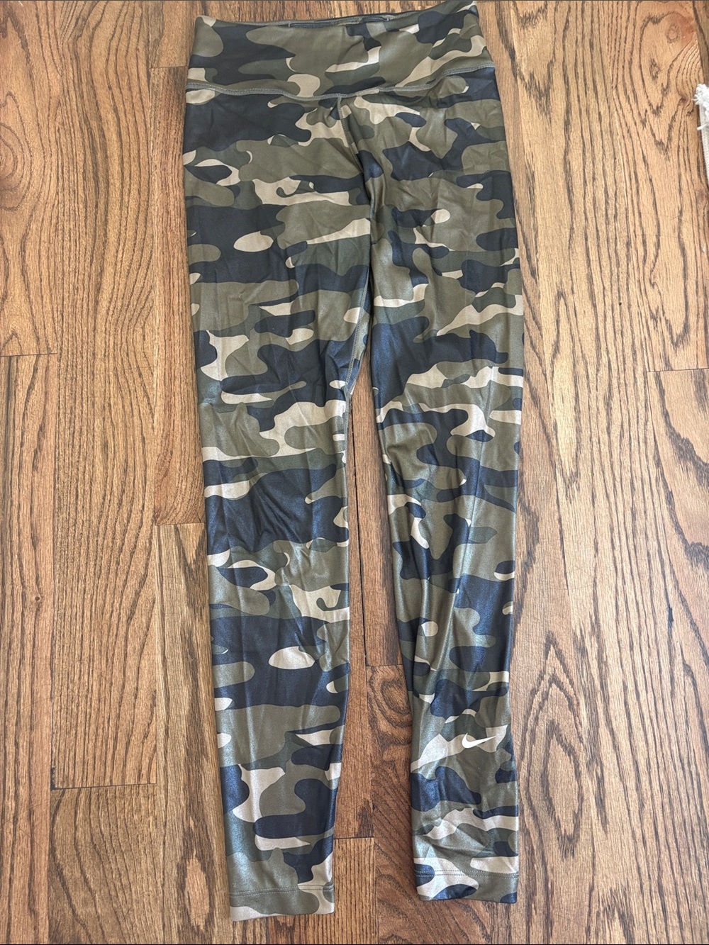 Nike Camo Leggings - Olive, Black & Tan